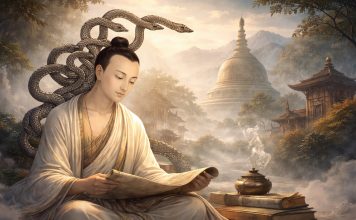 Ikonografi Nagarjuna dalam tradisi Buddhadharma Mahayana. Nagarjuna dan Madhyamaka.