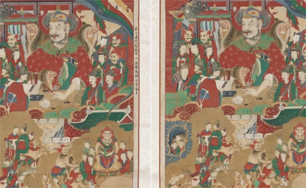 Museum Metropolitan New York Kembalikan Lukisan Buddhis Korea yang menggambarkan Raja Neraka Kesepuluh ke Vihara Sinheungsa Korea Selatan