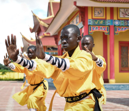 Shaolin dari Henan Tiongkok berakar pada Chan Buddhisme. Kini telah berdiri pusat budayanya di Afrika. Shaolin Afrika menjadi pemandangan menarik.