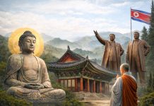 Posisi agama di bawah kontrol negara dibahas Levi dan Husarski untuk kasus Buddhadharma Korea Utara.