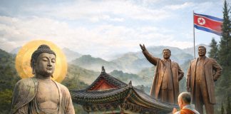 Posisi agama di bawah kontrol negara dibahas Levi dan Husarski untuk kasus Buddhadharma Korea Utara.