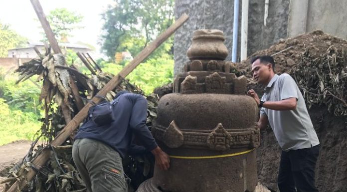 Candi Buddha ditemukan di Boyolali Jawa Tengah.