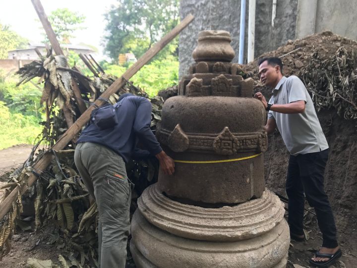 Candi Buddha ditemukan di Boyolali Jawa Tengah.