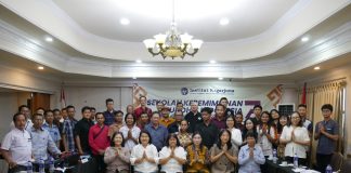 Foto Bersama para peserta Sekolah Kepemimpinan Strategis atau Sespim Institut Nagarjuna ke-7 di Regional Lampung.