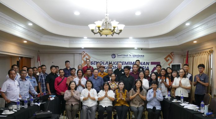 Foto Bersama para peserta Sekolah Kepemimpinan Strategis atau Sespim Institut Nagarjuna ke-7 di Regional Lampung.