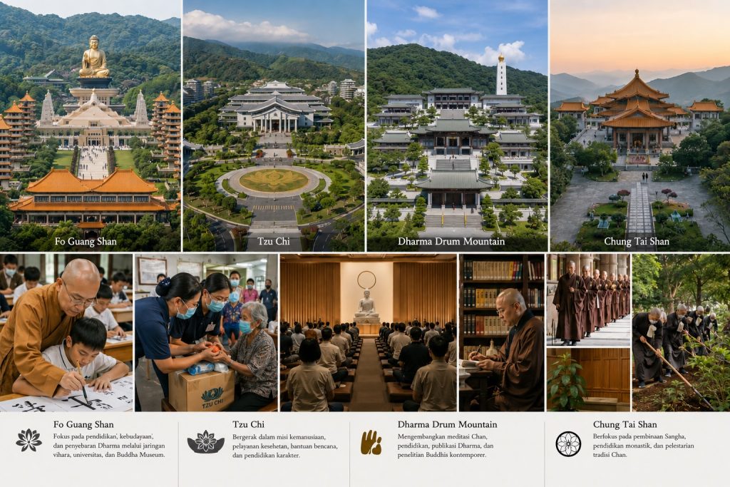 BUddhadharma Humanistik: Empat Gunung Besar Taiwan