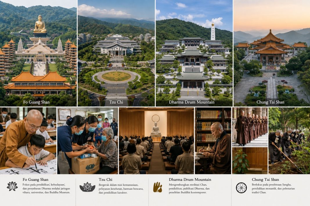 BUddhadharma Humanistik: Empat Gunung Besar Taiwan